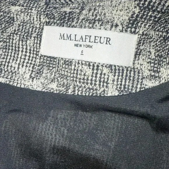 MM Lafleur Preppy Womens 6 Black Sheath Career Business Casual Capsule Dress - Picture 7 of 14